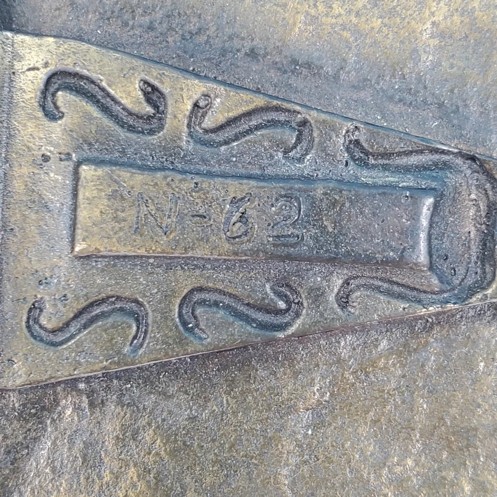 Vintage 1970s brass trucker buckle